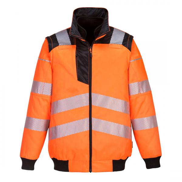 PW302 - PW3 Hi-Vis 3-in-1 Pilotjack oranje/zwart