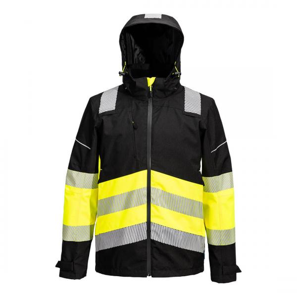 PW368 - PW3 Hi-Vis Klasse 1 extreme Regenjack  geel/zwart