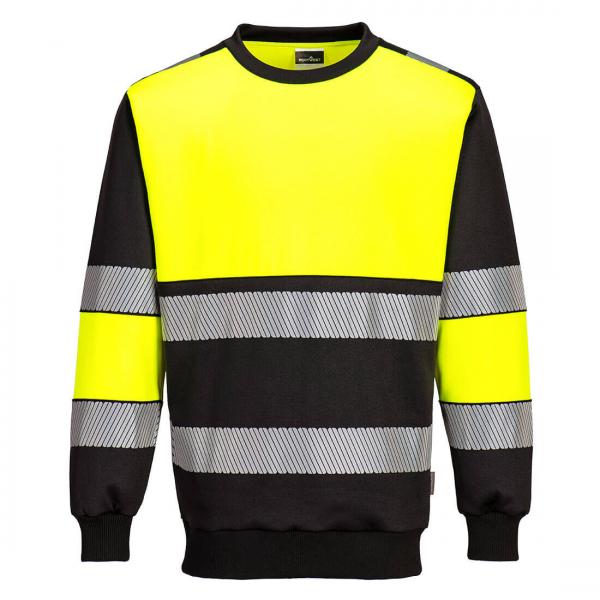 PW376 - PW3 Hi-Vis klasse 1 Sweatshirt geel/zwart
