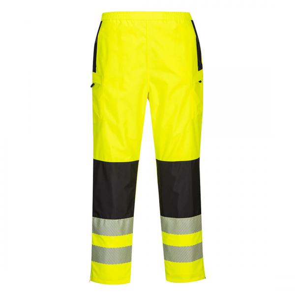 PW386 - PW3 Hi-Vis Dames Regenbroek geel/zwart