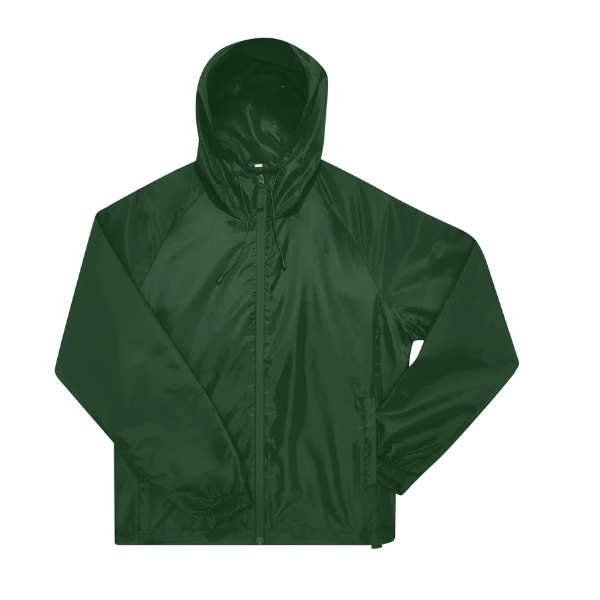 B&C #Reset Windbreaker bottle green